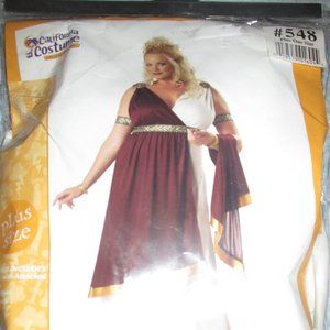 Women's Roman Empress Halloween Costume - plus size - accessories included!